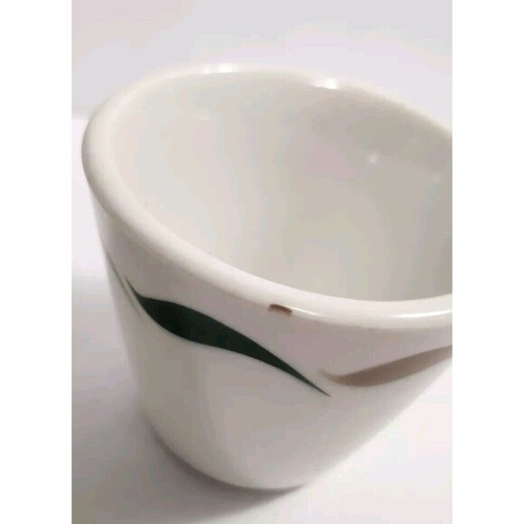 Vintage Jackson Custom China Mug Set Of Two White With Green & Brown flow  K9 - Picture 6 of 9